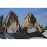 Tableau \"Mont-Blanc\" signé Cl. SIMON 63