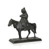 Sculpture Kirghize à cheval signée A. OBER 1872