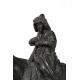 Sculpture Kirghize à cheval signée A. OBER 1872