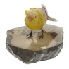 Colibri en fluorite jaune et bec en eosite