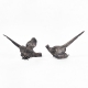 Couple de faisans en argent 800