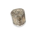 Boite en argent décor repoussé vache et moutons