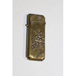 Boite à allumettes en lation Carpe et fleur
