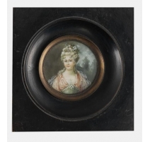 Miniature portrait de femme "Comtesse de Barry"