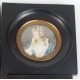 Miniature portrait de femme signée REYNOLDS