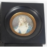 Miniature portrait de femme signée REYNOLDS