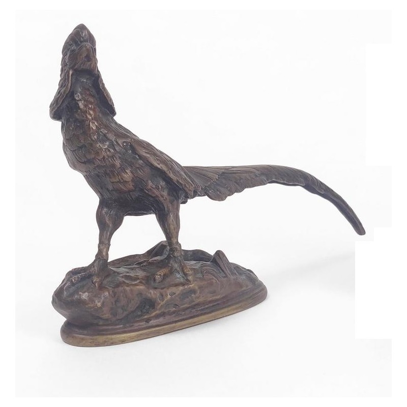 Bronze \"Faisan doré\" d\'après MENE (réparé)