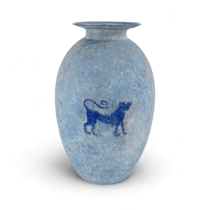 Vase balustre Scavo Lion de Murano