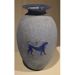 Vase balustre Scavo Lion de Murano