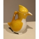 Pichet "Pingouin" jaune en porcelaine