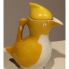 Pichet \"Pingouin\" jaune en porcelaine