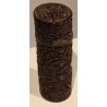 Finely carved bone box with a silver clasp