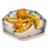 Assiette octogonale \"Fruits\" en faïence