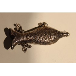 Flacon Poisson en argent