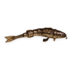 Poisson articulé en argent