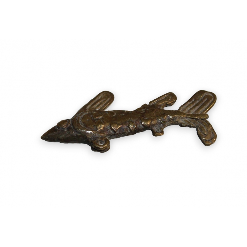 Poisson miniature en bronze