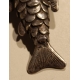 Poisson articulé en argent
