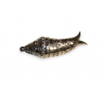 Poisson articulé en argent