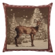 Coussin "Biche dans la neige"