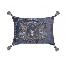 Coussin "Regal Stag Bleu" Large