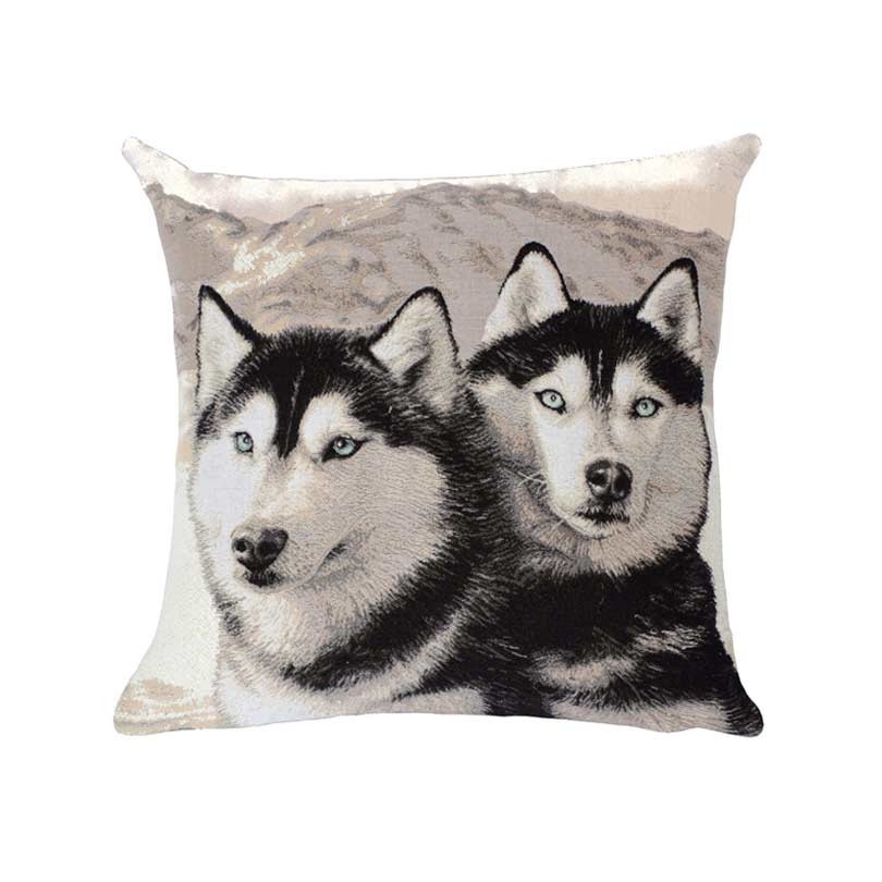 Coussin "Huskies"