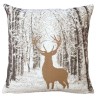 'Deer Silhouette in the Snow' cushion