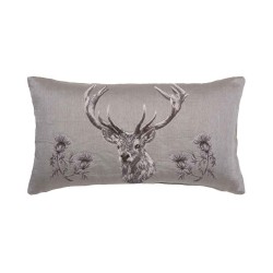 Coussin \"Cerf et chardons\" Large