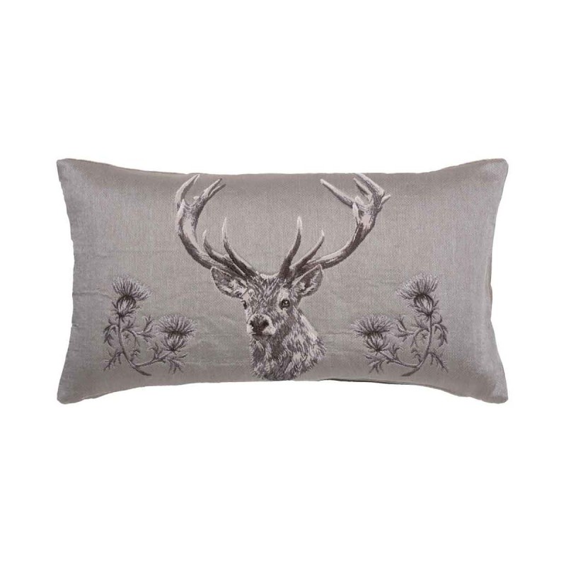 'Deer and Thistles' Cushion – Large