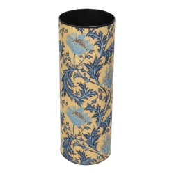 Porte parapluie rond en tapisserie \"Anemone Bleue\"
