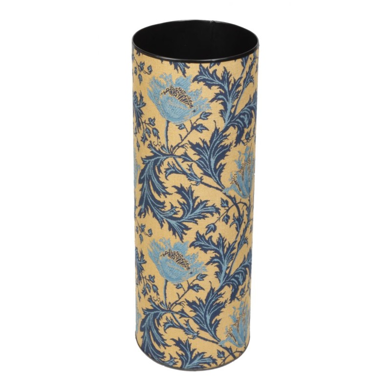 Round tapestry umbrella stand, ‘Anemone Bleue’