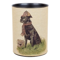 Corbeille à papier ronde en tapisserie \"Labrador\"