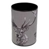 Round tapestry wastepaper basket, ‘Deer’ design