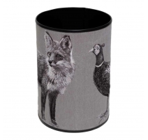 Corbeille à papier ronde en tapisserie "Renard"