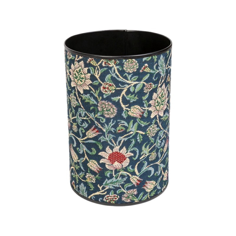 Round ‘Fleurs’ tapestry wastepaper basket