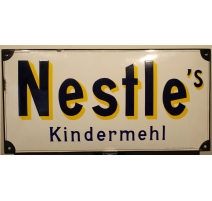 Plaque émaillée "Nestle's Kindermehl"