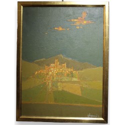 Tableau \"Casentino\" signé A FREYMOND 81