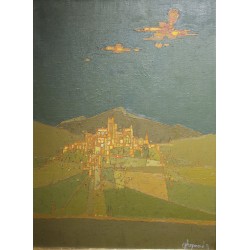 Tableau \"Casentino\" signé A FREYMOND 81