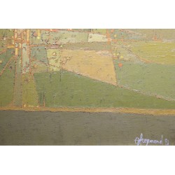 Tableau \"Casentino\" signé A FREYMOND 81