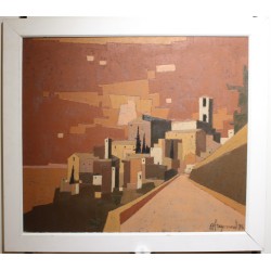 Tableau \"Todi\" signé A FREYMOND 76