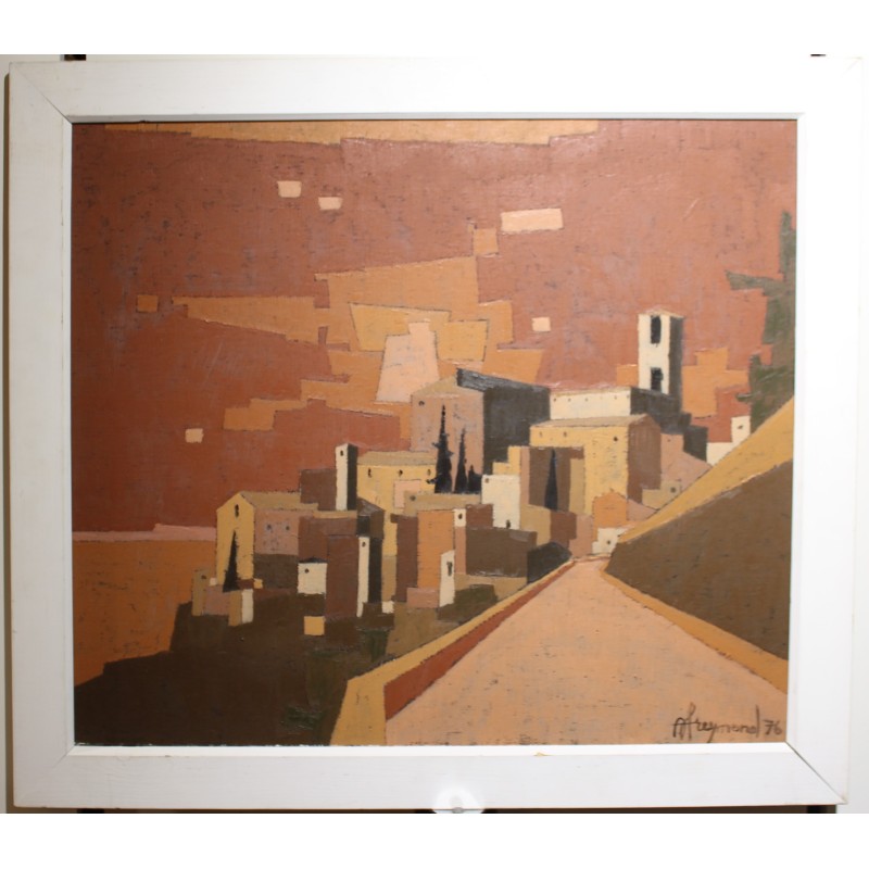Tableau \"Todi\" signé A FREYMOND 76
