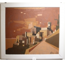 Tableau "Todi" signé A FREYMOND 76