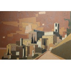 Tableau \"Todi\" signé A FREYMOND 76