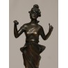 Bronze Femme socle en marbre beige