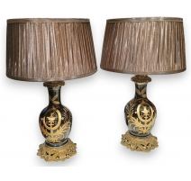 Paire de lampes Napoléon III.