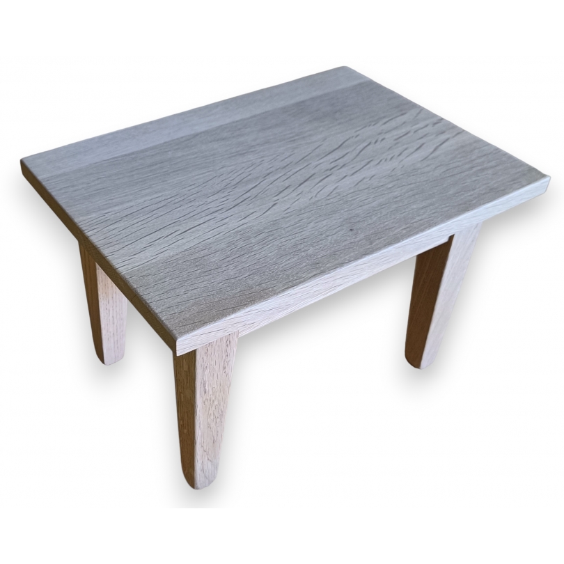 Tabouret de pied rectangulaire en chêne
