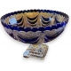 Coupe en cristal coloris cobalt