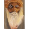 Tableau \"Portrait Vieillard au turban\" signé