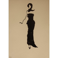 Paire de dessins "Silhouettes" EK 2007