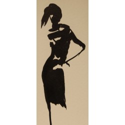 Paire de dessins "Silhouettes" EK 2007