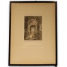 Engraving entitled ‘Interior of a Church’, signed R.C. BEAN
